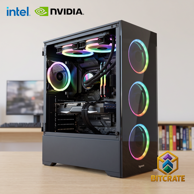 Epic BitCrate Nightfall Mark XXII | i7-12700KF + RTX 5060 Ti Shadow Plus | 32GB 1TB NVMe