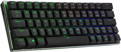 Cooler Master SK622 60% Wireless Bluetooth Space Gray Mechanical Low Profile Gaming Keyboard (SK-622-GKTM1-US) RGB
