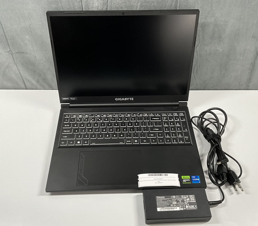 Gigabyte Gaming Laptop G6 W11 Intel i7 RTX 4060 1tb NVMe + 2tb NVMe 32GB DDR5 Black