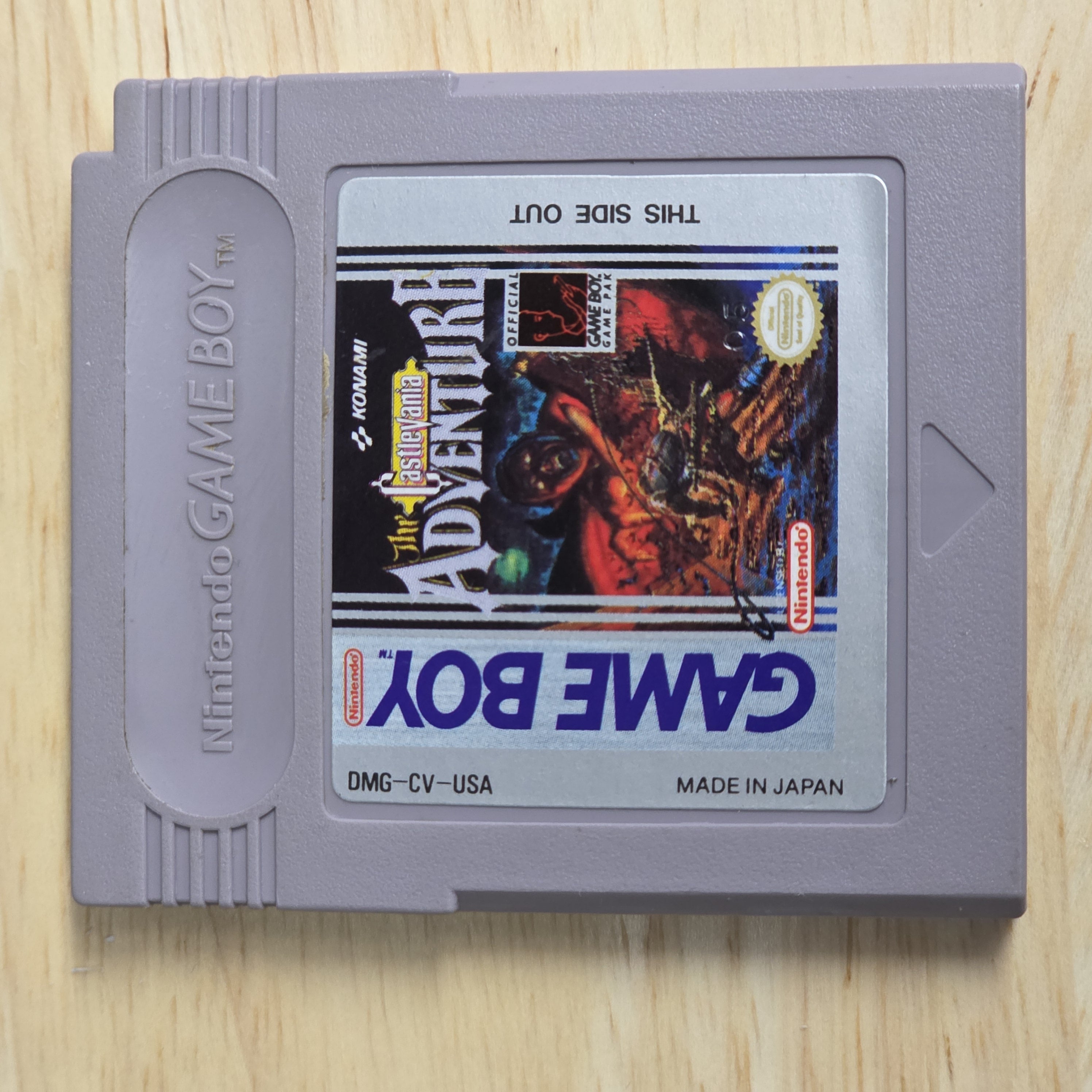 Nintendo Game Boy The Castlevania Adventure Authentic Game