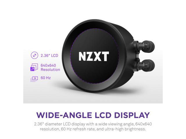 NZXT Kraken Elite 360 AIO Temp Display CPU Liquid Cooler Black