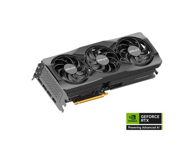 PNY NVIDIA GeForce RTX 5070 Ti OC 16GB GDDR7 3-Fan Graphics Card (300mm) (TDP 300W) (Black)
