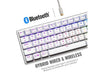 Cooler Master SK622 60% Wireless Bluetooth Silver/White Mechanical Low Profile Gaming Keyboard (SK-622-SKTL1-US) RGB