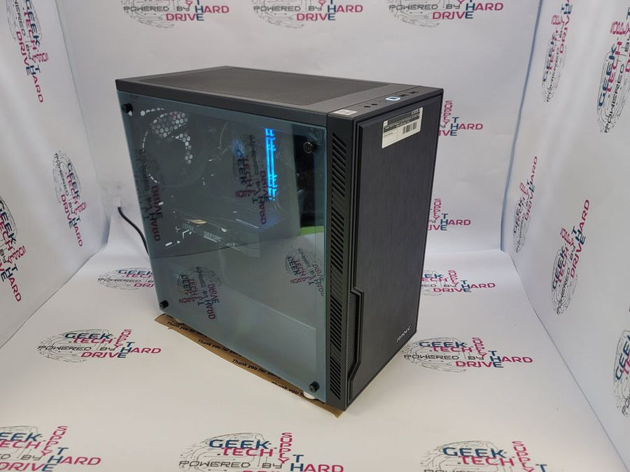 GTech Custom Gaming Computer PC Tower Windows 10 GTX 1660 Super i3-10100 16gb DDR4-3200 Black | New
