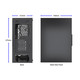 BGears Optillusion RGB Gaming Computer Case (E-ATX) (Black)