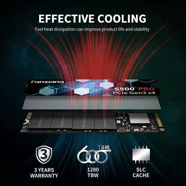 Fanxiang S500 Pro 2tb SSD NVMe M2 Gen3 SSD Solid State Drive