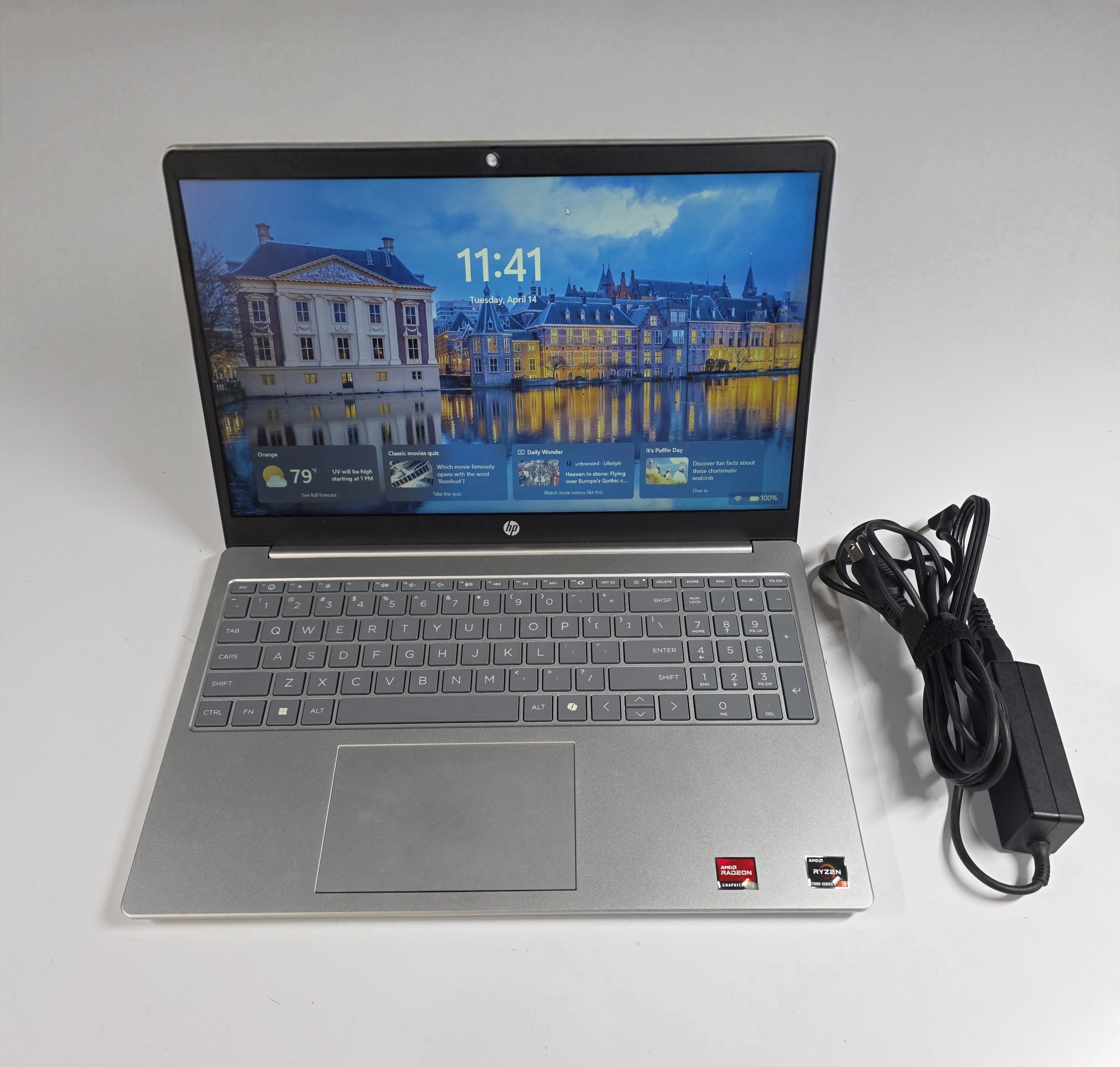 Hp Laptop 15-fc0399nr Ryzen 3 256GB SSD 8GB DDR5 WiFi Silver