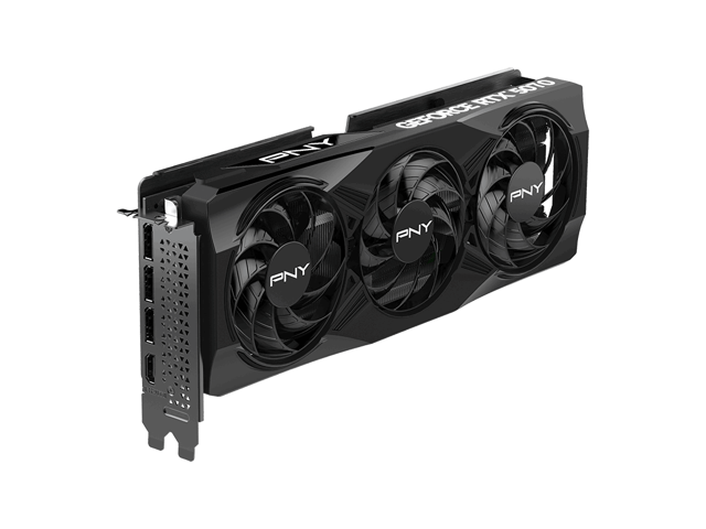 PNY NVIDIA GeForce RTX 5070 OC 12GB GDDR7 RGB 3-Fan Graphics Card (300mm) (TDP 250W) (Black)