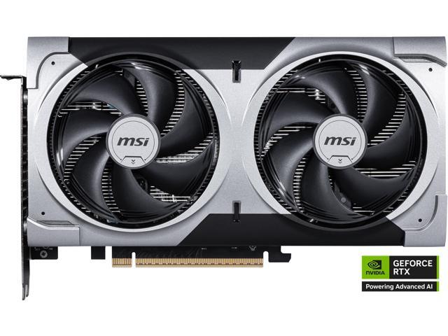 MSI NVIDIA GeForce RTX 5060 Ti Ventus 2x OC 16GB GDDR7 2-Fan Graphics Card (241mm) (TDP 180W) (Black)