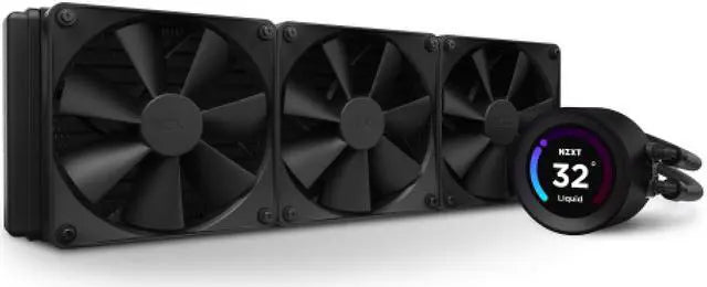 NZXT Kraken Elite 360 AIO Temp Display CPU Liquid Cooler Black