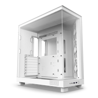 NZXT H6 Flow CC-H61FW-01 Gaming Computer Case (ATX) (White)