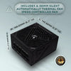 Fuente de alimentación para computadora de escritorio para juegos de 1000 W de marcas variadas, color negro 