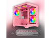 Apevia Prism-PK Prism Gaming Computer Case (M-ATX) (Pink)