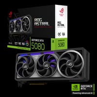 Asus NVIDIA GeForce RTX 5080 Rog Astral 16GB GDDR7 RGB 3-Fan Graphics Card (358mm) (TDP 420W) (Black)