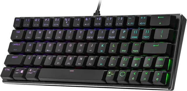 Cooler Master SK620 60% Space Grey Mechanical Low Profile Gaming Keyboard SK-620-GKTL1-US