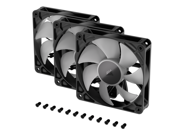 Corsair RS120 ARGB 3 Pack 120mm Fan Kit (Black)