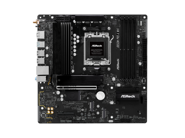 ASRock B850M Pro-A WiFi 6E Motherboard (DDR5) (AM5) (TDP 110W) (M-ATX)