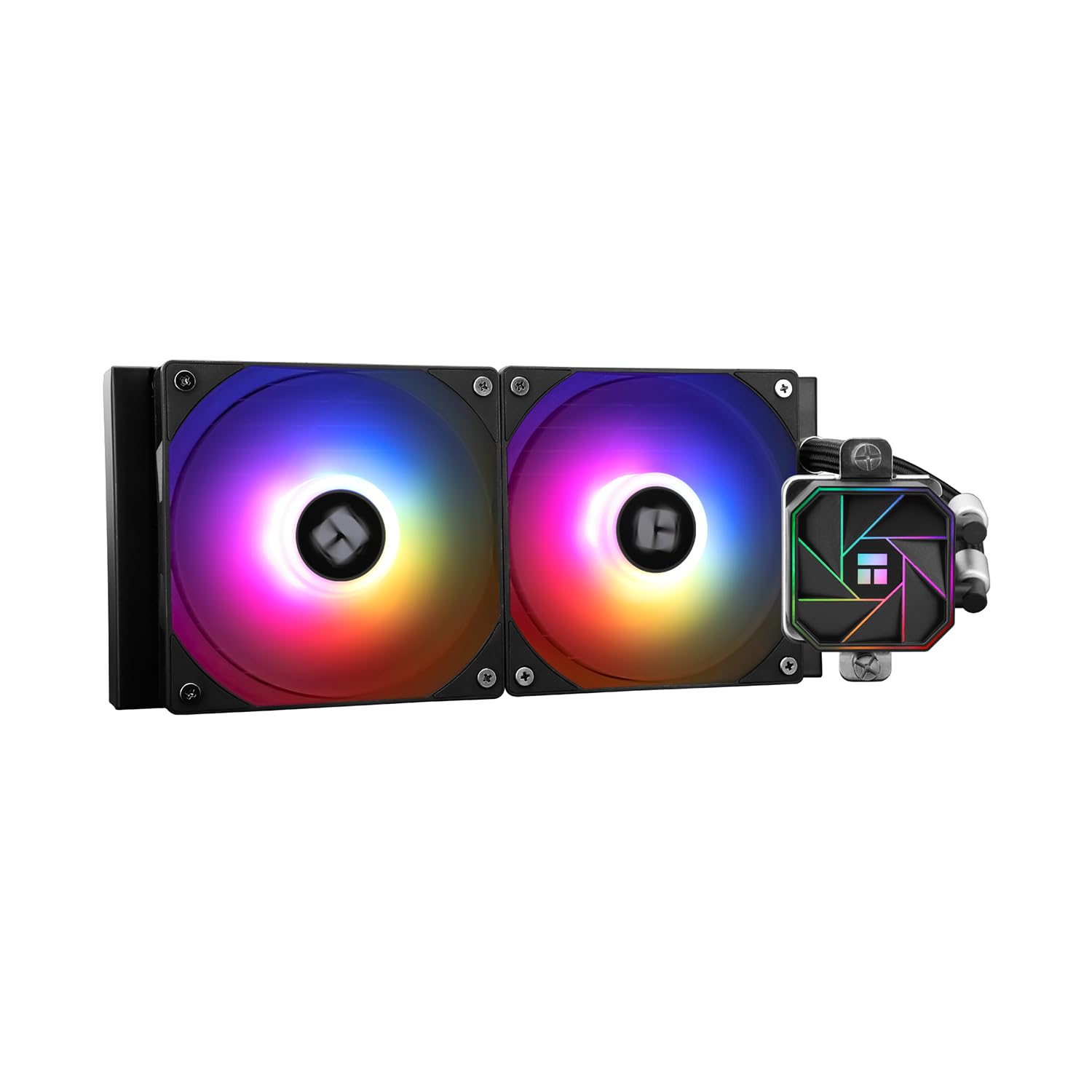 Refrigerador líquido AIO para CPU RGB de 240 mm de varias marcas, color negro 