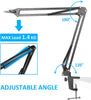 Microphone Boom Mic Arm Stand — angle view