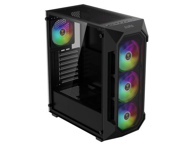 Gamdias ATX AURA GC1 Elite RGB Gaming Computer Case (ATX) (Black)