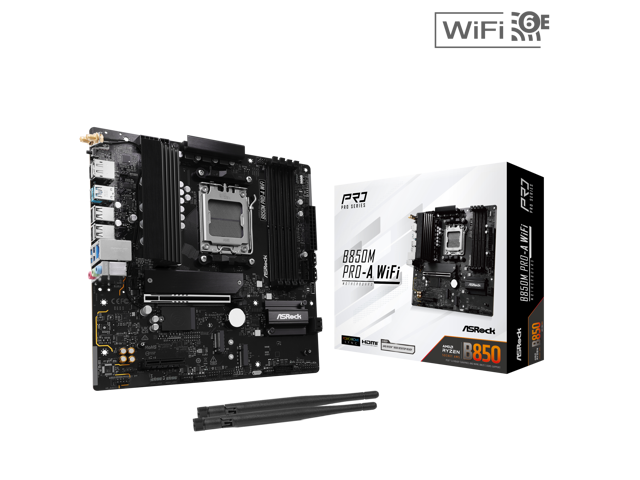 ASRock B850M Pro-A WiFi 6E Motherboard (DDR5) (AM5) (TDP 110W) (M-ATX)