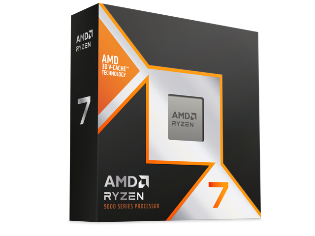 AMD Ryzen 7 9800X3D 4.7Ghz (8-Core, 16 Threads, 104MB Cache) CPU w/ Radeon Graphics (RDNA 2) (TDP 165W) (AM5)