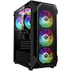 Gamdias ATX AURA GC1 RGB Gaming Computer Case (ATX) (Black)