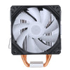 Ventilador de refrigeración para CPU SAMA KA400D RGB Intel LGA 775 1150 1151 1155 1156 1200 1366 1700 Negro 