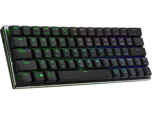 Cooler Master SK622 60% Wireless Bluetooth Space Gray Mechanical Low Profile Gaming Keyboard (SK-622-GKTM1-US) RGB