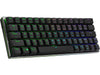 Cooler Master SK622 60% Wireless Bluetooth Space Gray Mechanical Low Profile Gaming Keyboard (SK-622-GKTM1-US) RGB