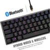 Cooler Master SK622 60% Wireless Bluetooth Space Gray Mechanical Low Profile Gaming Keyboard (SK-622-GKTM1-US) RGB