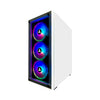Apevia Genesis-WH Pro RGB Gaming Computer Case (ATX) (White)