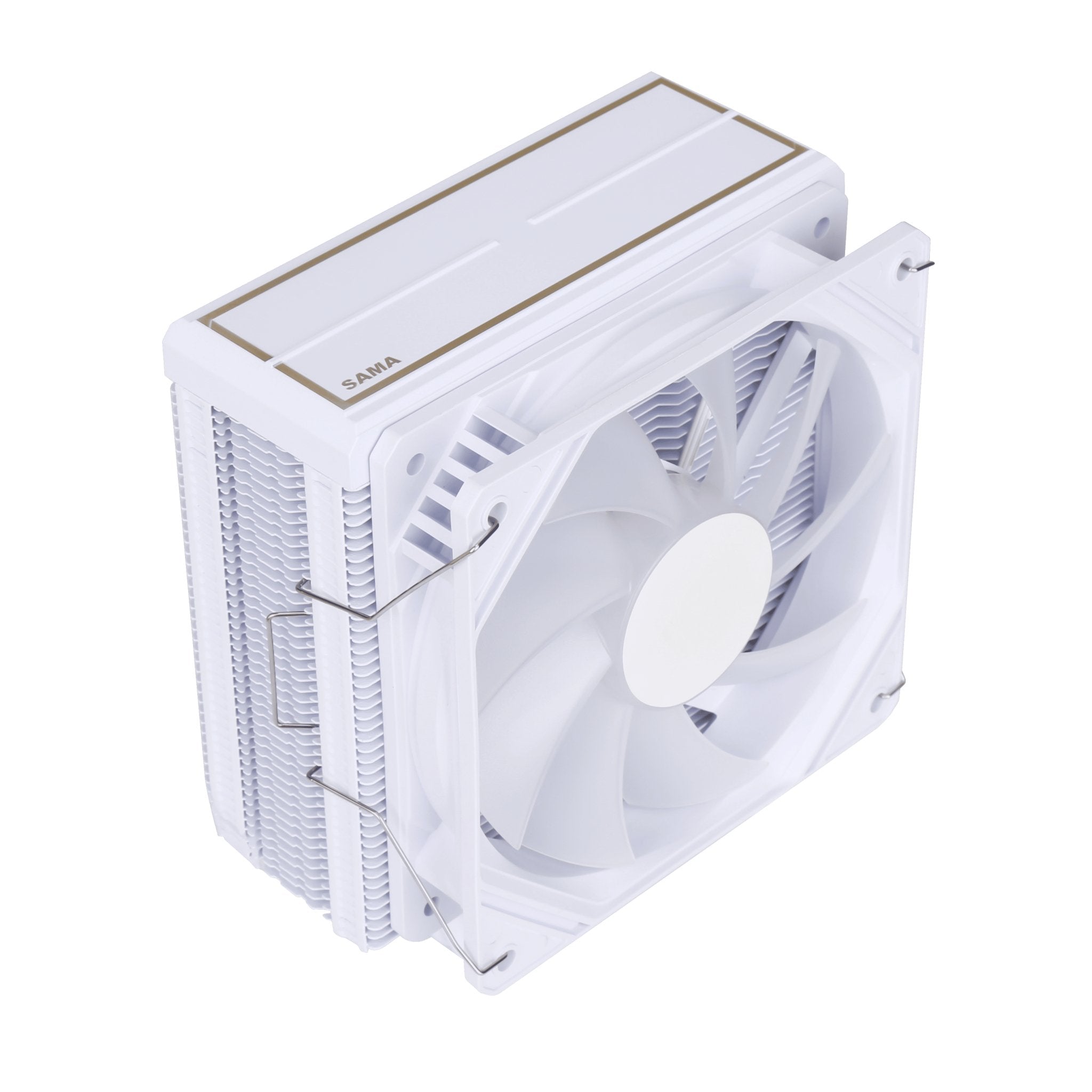 Ventilador de refrigeración para CPU SAMA KA400DW RGB Intel LGA 1150 1151 1155 1156 1200 1366 1700 Blanco 