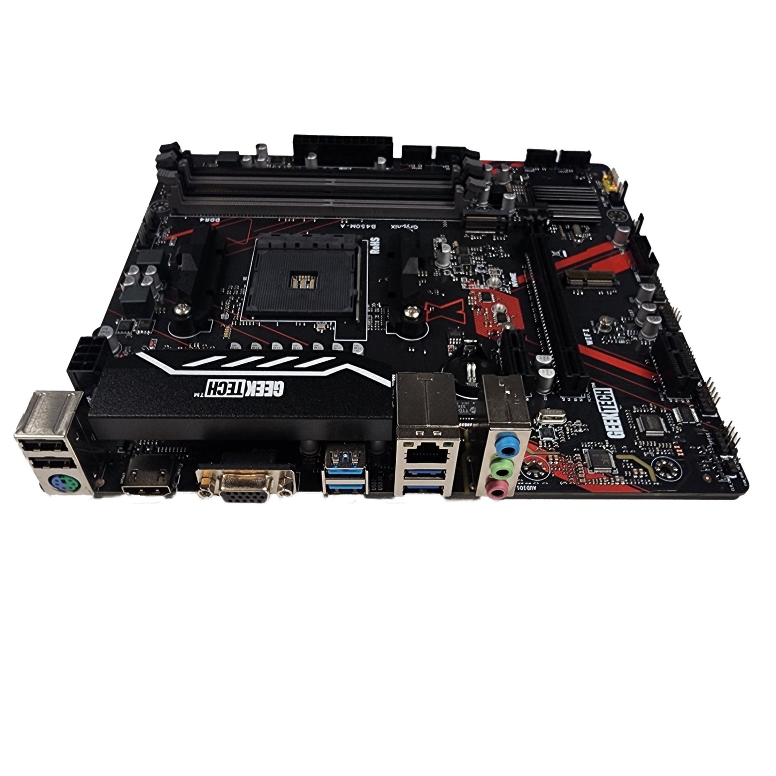 (AM4) GeekTech GryphiX B450M - A AMD AM4 Socket Motherboard M - ATX Micro ATX DDR4 - Geek Tech