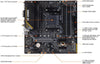 (AMD) ASUS TUF Gaming A520M-PLUS WiFi AM4 DDR4 Motherboard — detail view