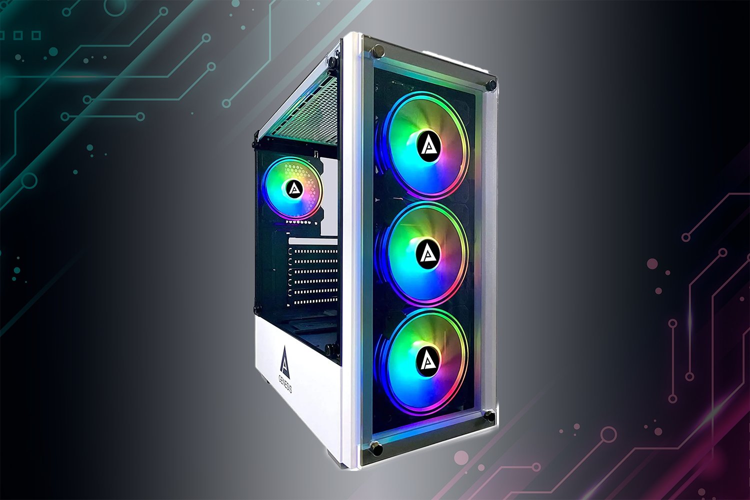 Apevia Genesis - WH Gaming Computer Case - Geek Tech