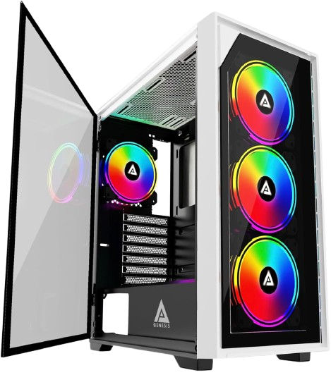 Custom gaming PC with Ryzen 7 7800X3D and PNY NVIDIA GeForce RTX 5070 Ti OC 16GB GDDR7 3-Fan Graphics Card