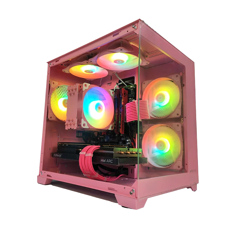 4K gaming PC with Core Ultra 7 265K and PNY NVIDIA GeForce RTX 5070 Ti OC 16GB GDDR7 3-Fan Graphics Card