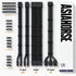 Asiahorse Black 12VHPWR PCIe 5.0 Sleeved PSU Extension Cable Kit 16AWG Cotton Custom Mod Kit 4 Kit 3 End - Geek Tech