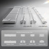 Asiahorse Black White PCIe 5.0 12VHPWR Sleeved PSU Extension Cable Kit 16AWG Cotton Custom Mod Kit 4 Kit 1 End - TieredUp Tech