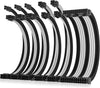 Asiahorse Black White Sleeved PSU Extension Cable Kit 16AWG