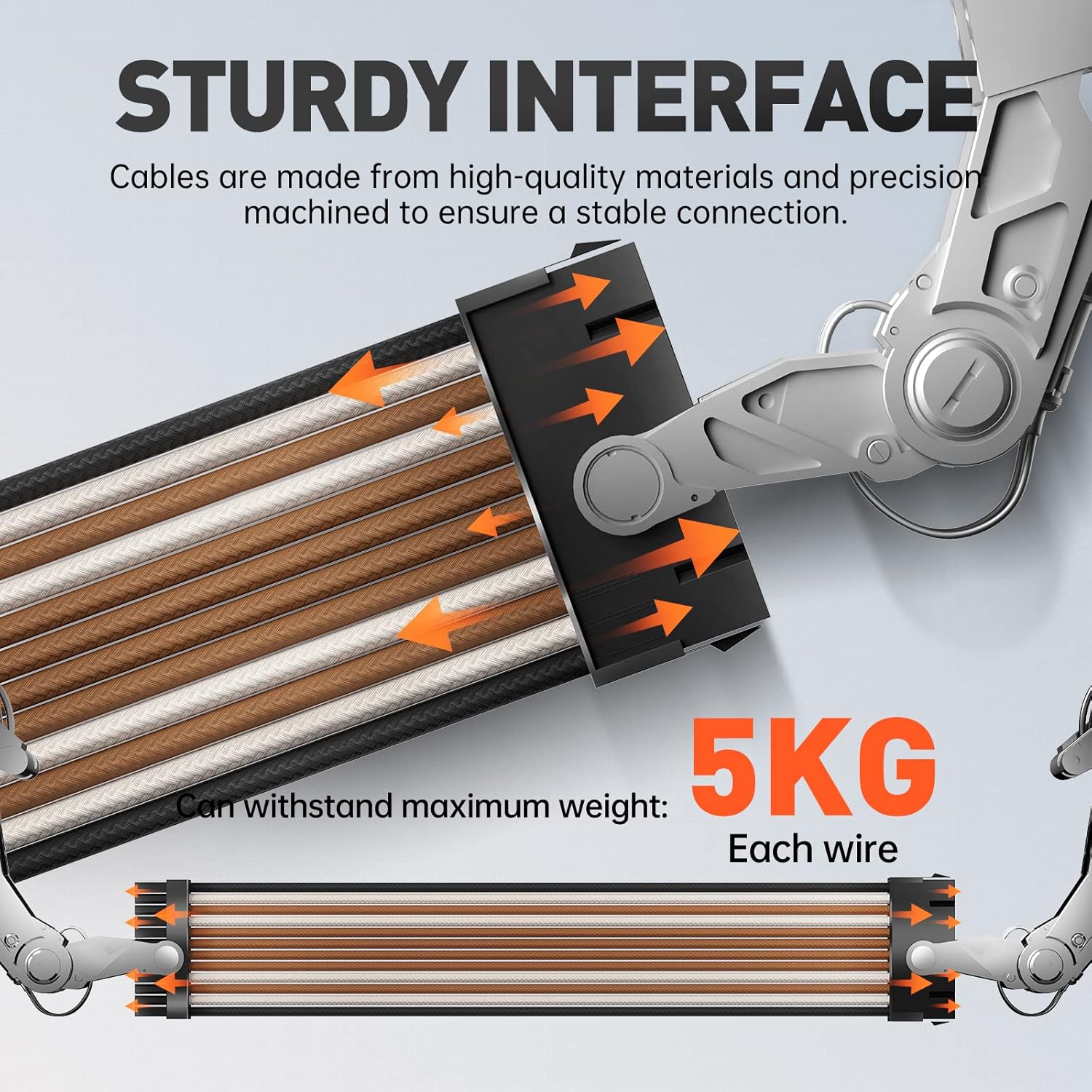 Asiahorse Brown Off White Sleeved PSU Extension Cable Kit 16AWG Cotton Custom PC Mod Kit 6 Kit - Geek Tech