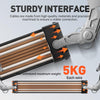Asiahorse Brown Off White Sleeved PSU Extension Cable Kit — rear view