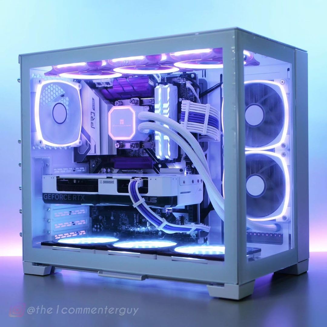 Asiahorse Snow Series White Blue Grey Sleeved PSU Extension Cable Kit 16AWG Cotton Custom Mod Kit 6 Kit - Geek Tech