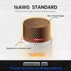 Asiahorse Snow Series White Blue Grey Sleeved PSU Extension Cable Kit 16AWG Cotton Custom Mod Kit 6 Kit - TieredUp Tech