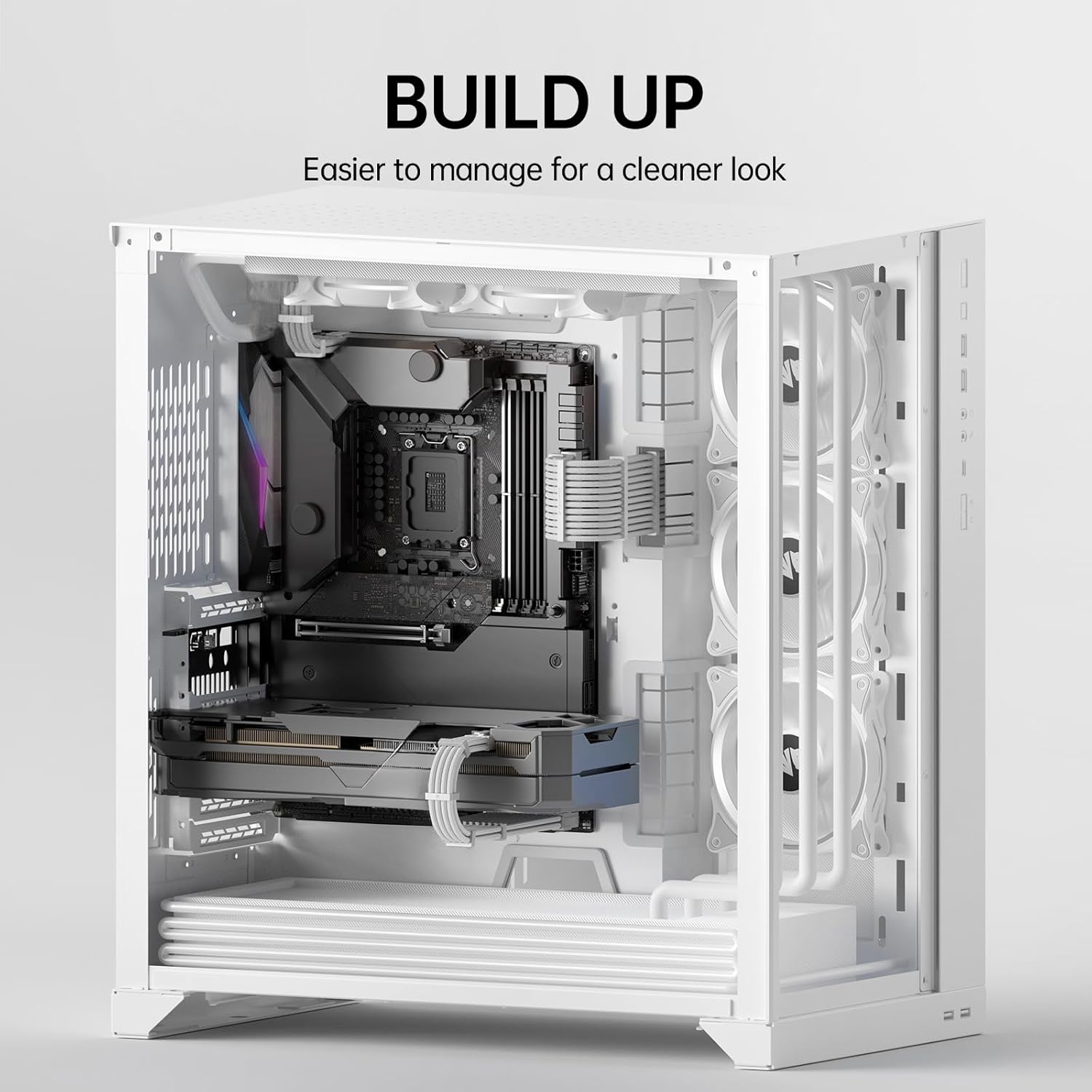 Asiahorse White Sleeved PSU Extension Cable Kit 18AWG Cotton Custom PC Mod Kit - Geek Tech