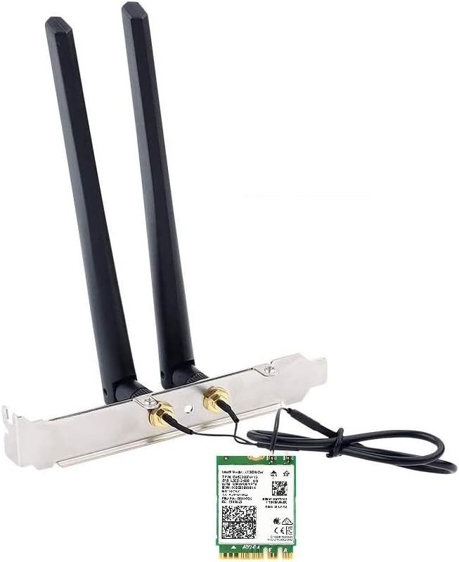 Assorted Brand WiFi 6 M.2 WiFi Adapter (2.4Gbps + Bluetooth 5.2)