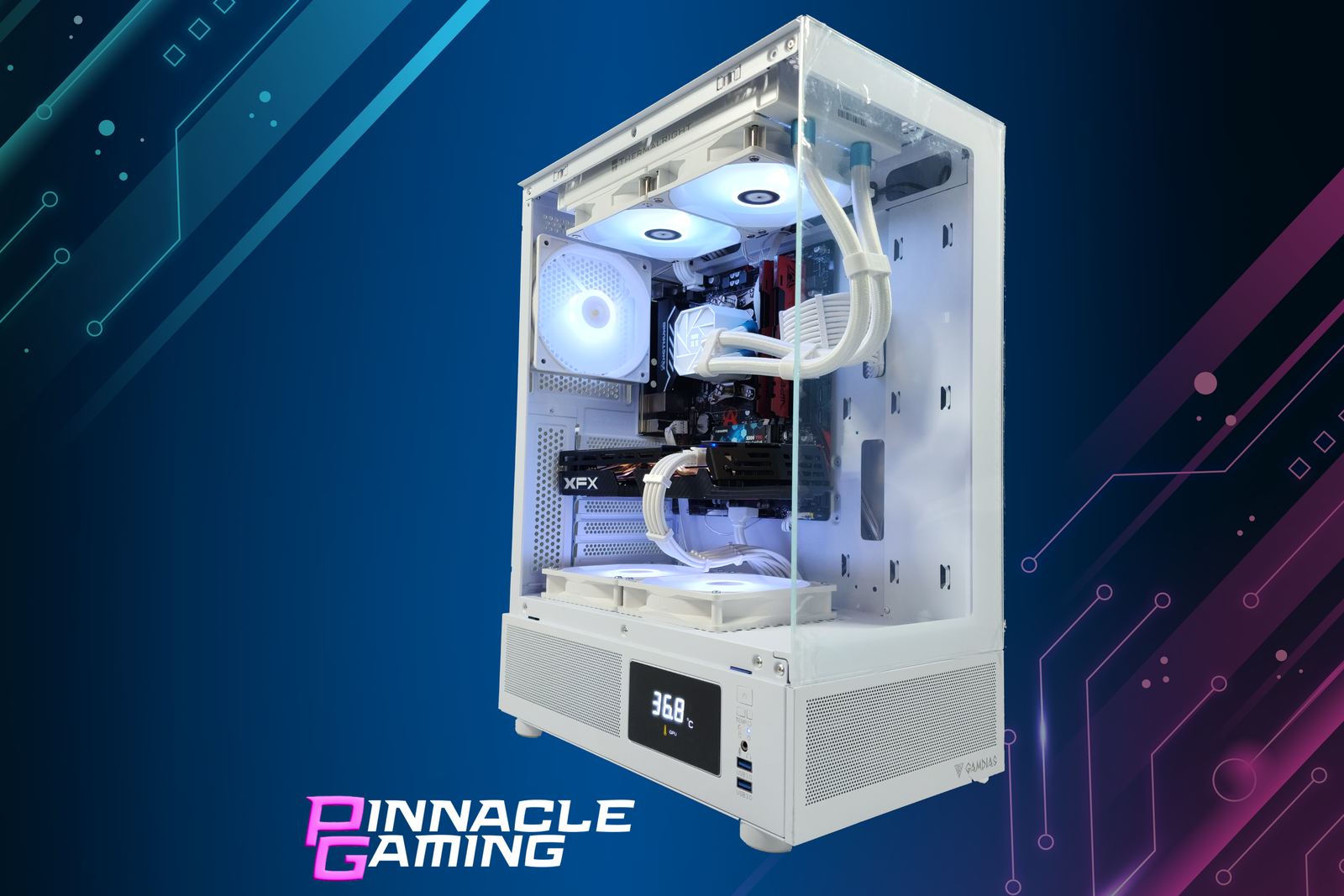 Custom Gaming Desktop RX 9070 16GB Ultra 5 1TB SSD 16GB DDR5 Wifi Streaming