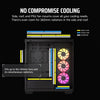 (ATX) Corsair 3500X ARGX Gaming PC Case — close-up