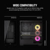 (ATX) Corsair 3500X ARGX Gaming PC Case — rear view